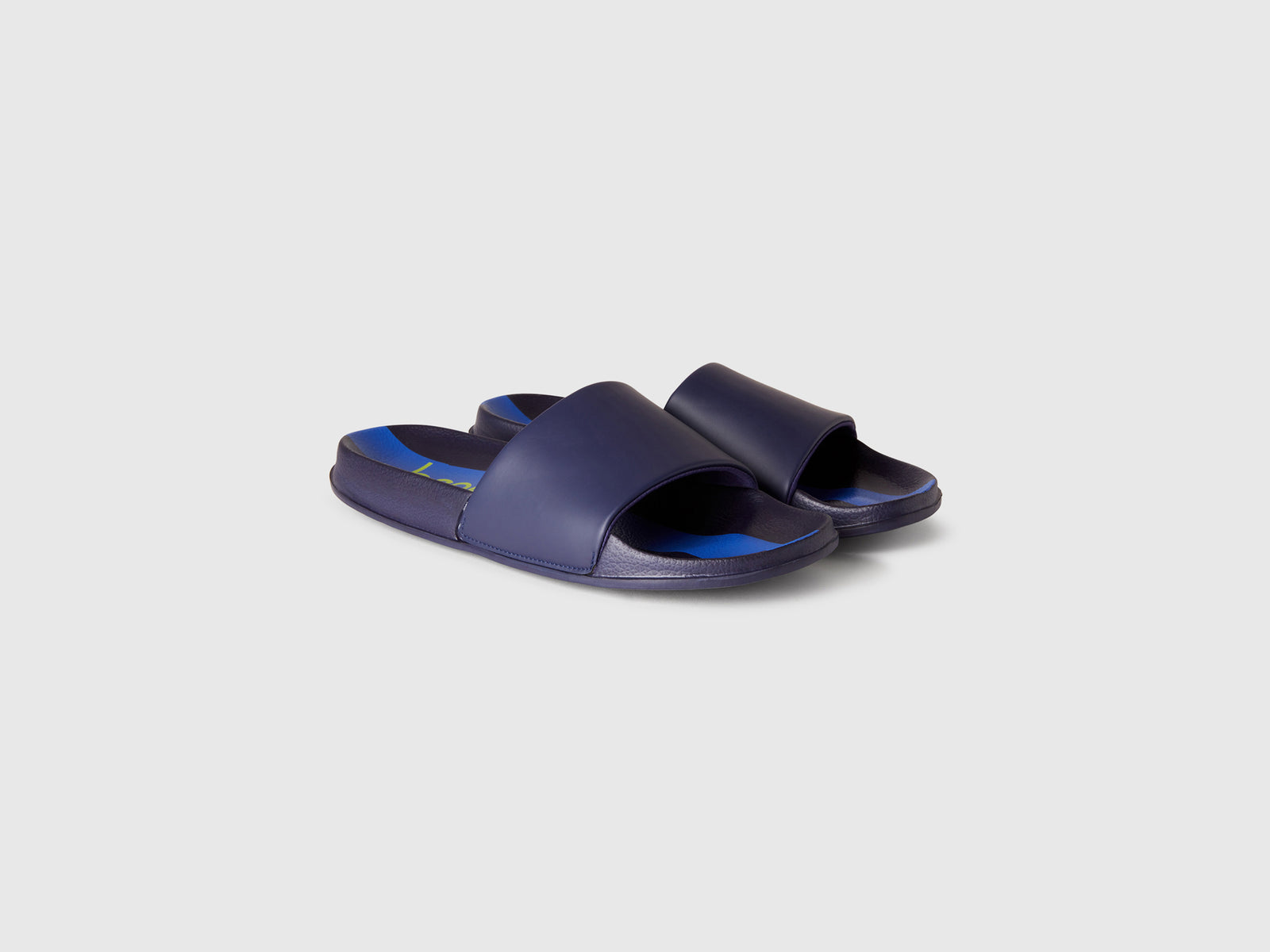 Ciabatte con logo da uomo blu scuro 3 | Benetton Outlet
