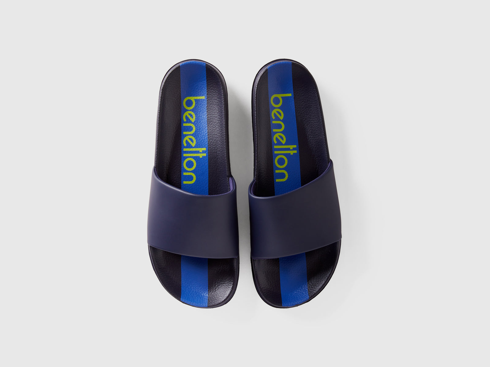 Ciabatte con logo da uomo blu scuro 4 | Benetton Outlet