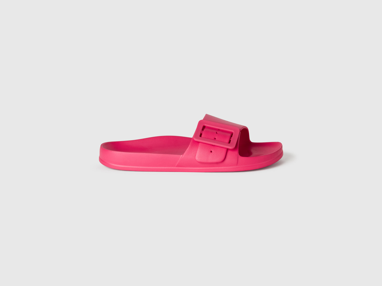 Ciabatte in gomma leggera da donna fucsia | Benetton Outlet