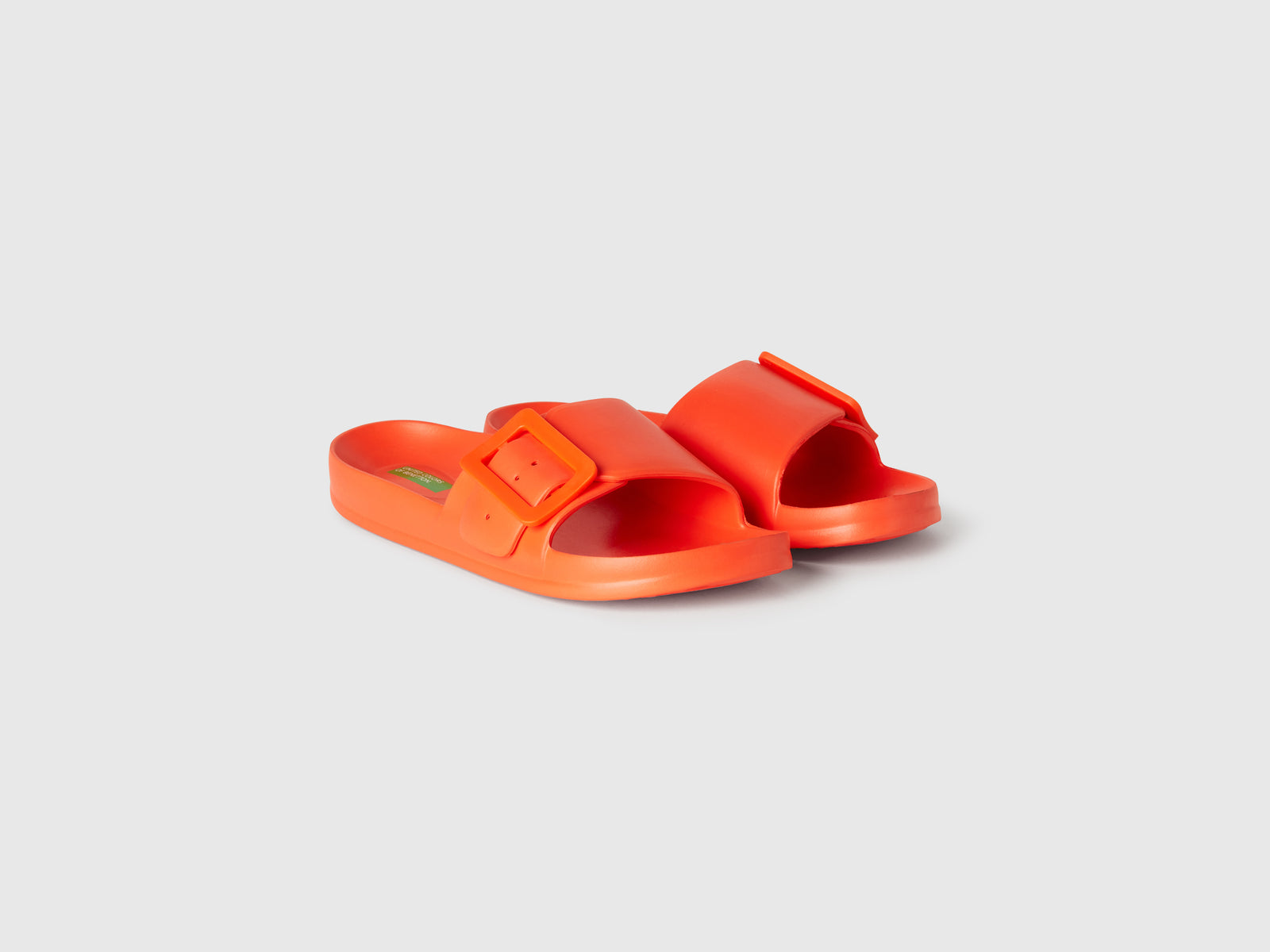 Ciabatte in gomma leggera da donna arancione 3 | Benetton Outlet