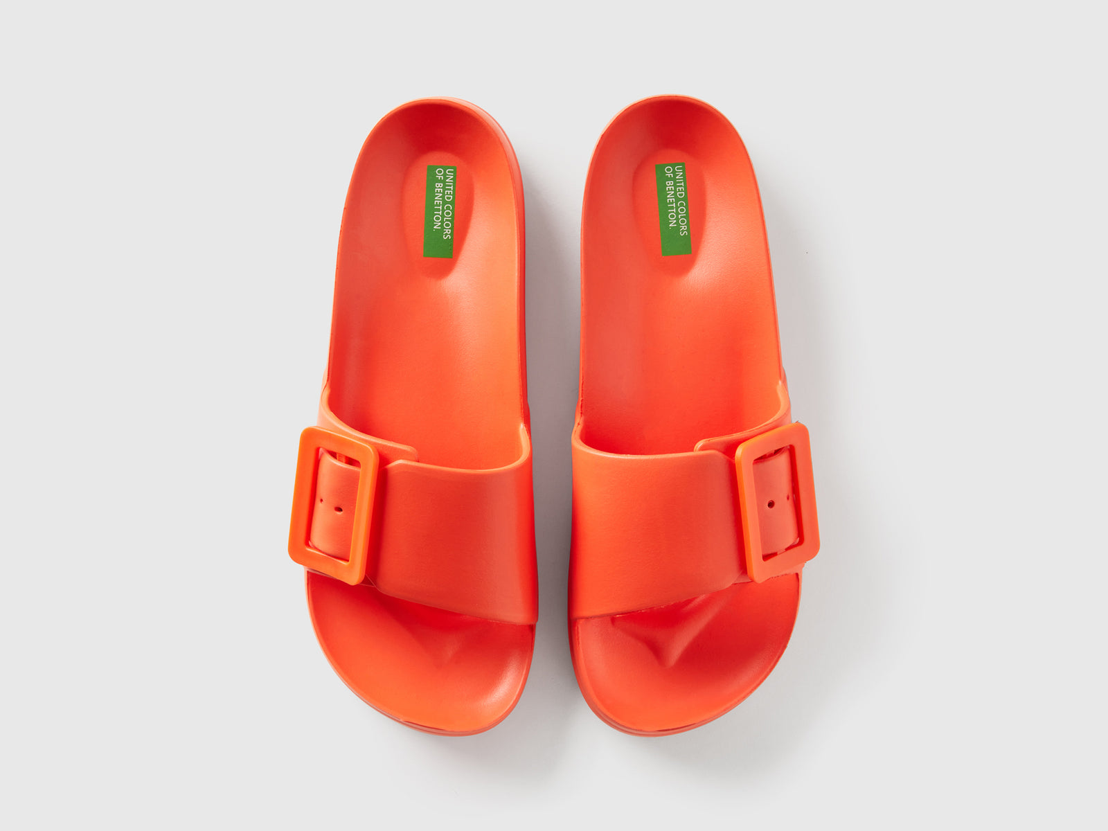 Ciabatte in gomma leggera da donna arancione 4 | Benetton Outlet