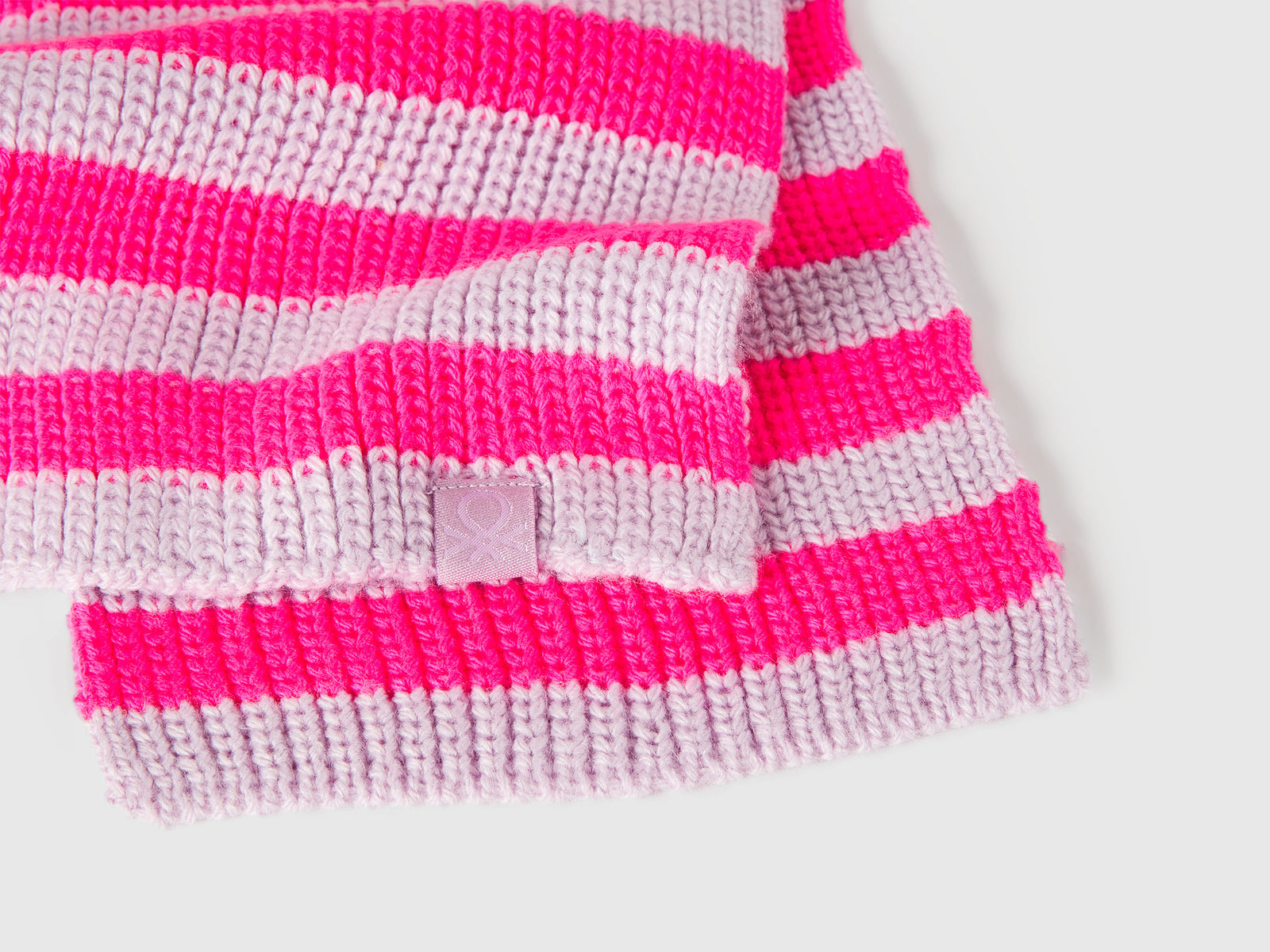Sciarpa a righe da bimbo lavanda 3 | Benetton Outlet