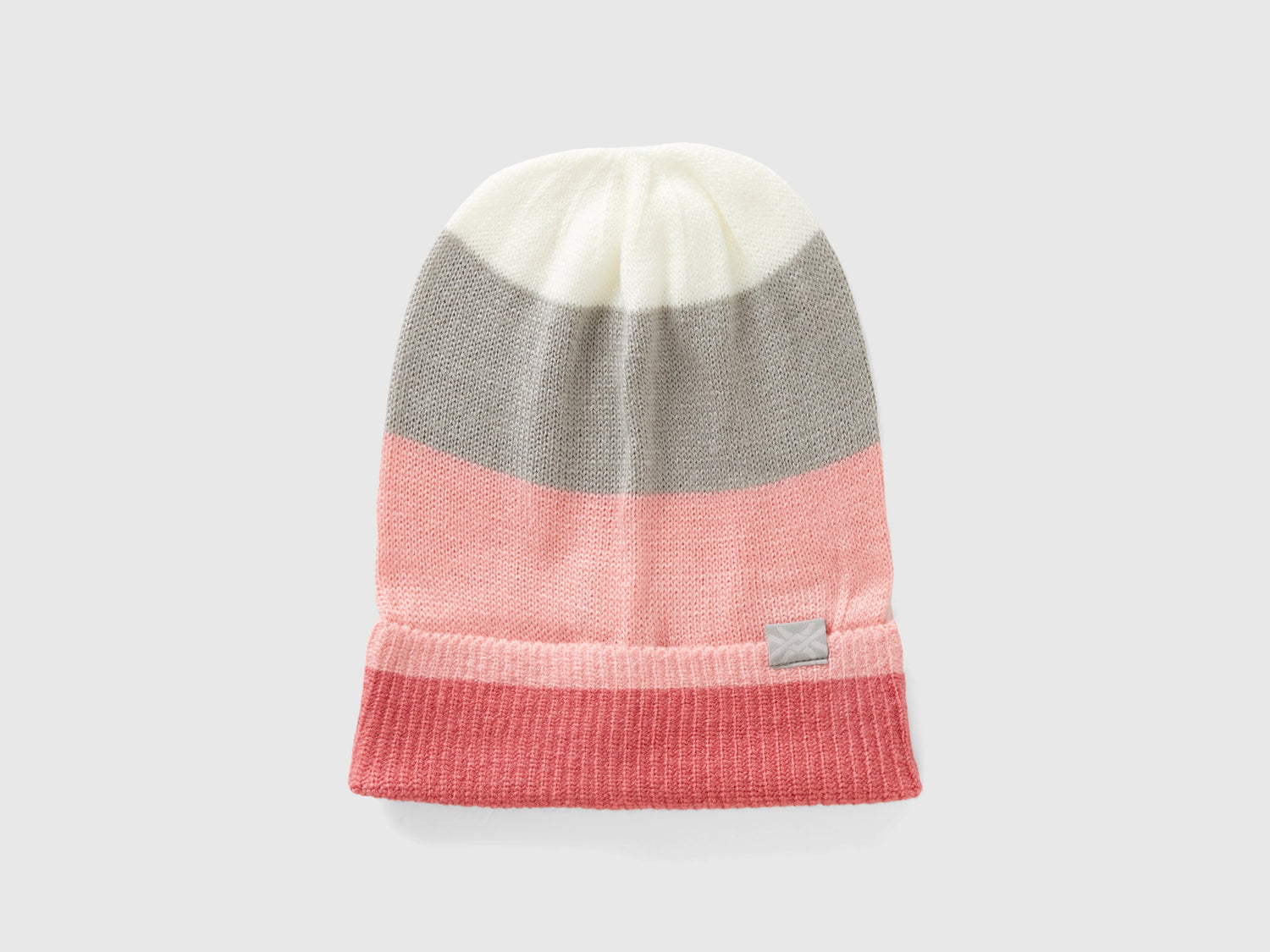 Cappellino a righe da bambino salmone | Benetton Outlet