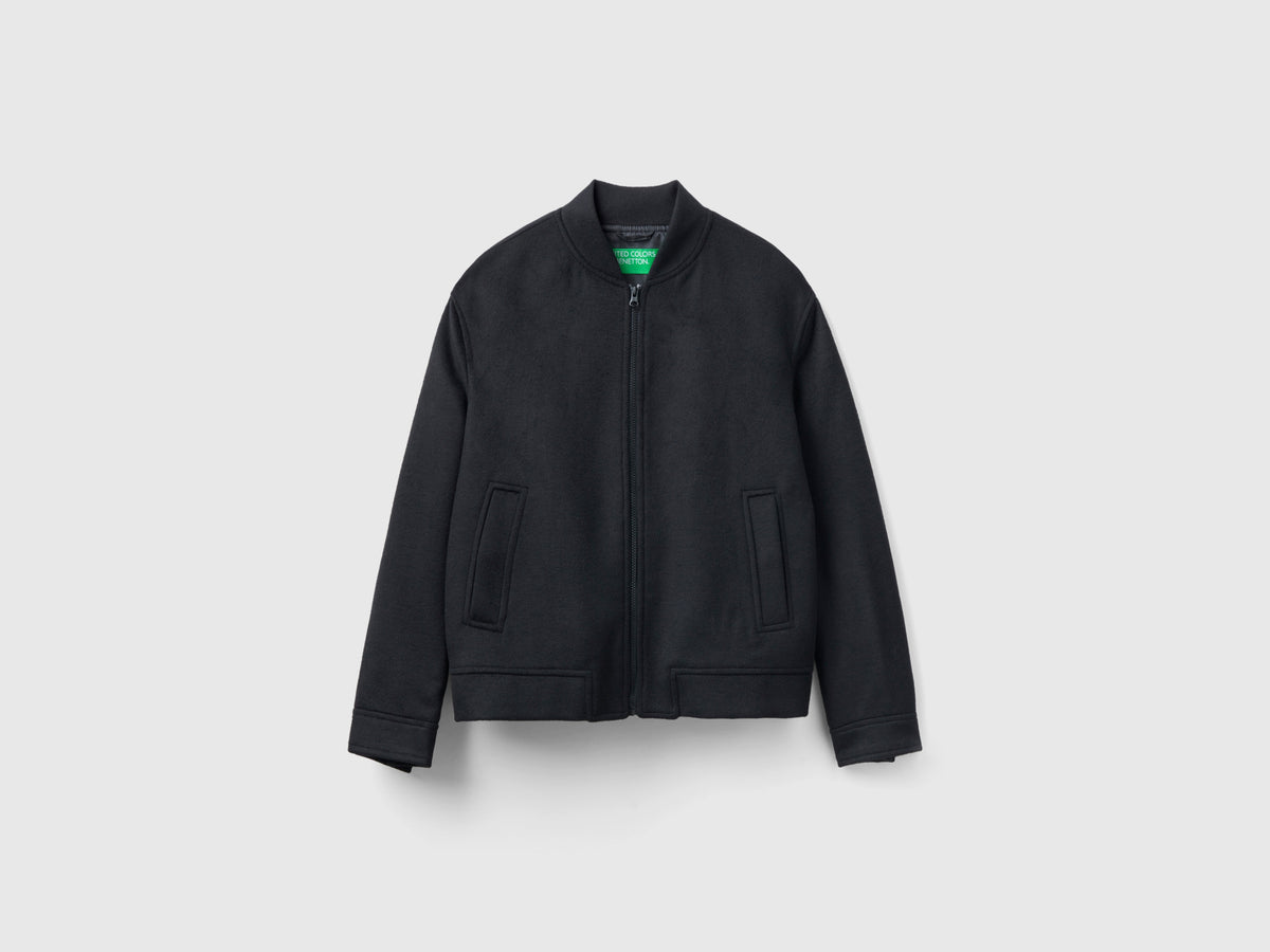 Bomber in misto lana Shetland