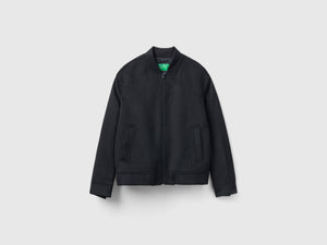 Bomber in misto lana Shetland