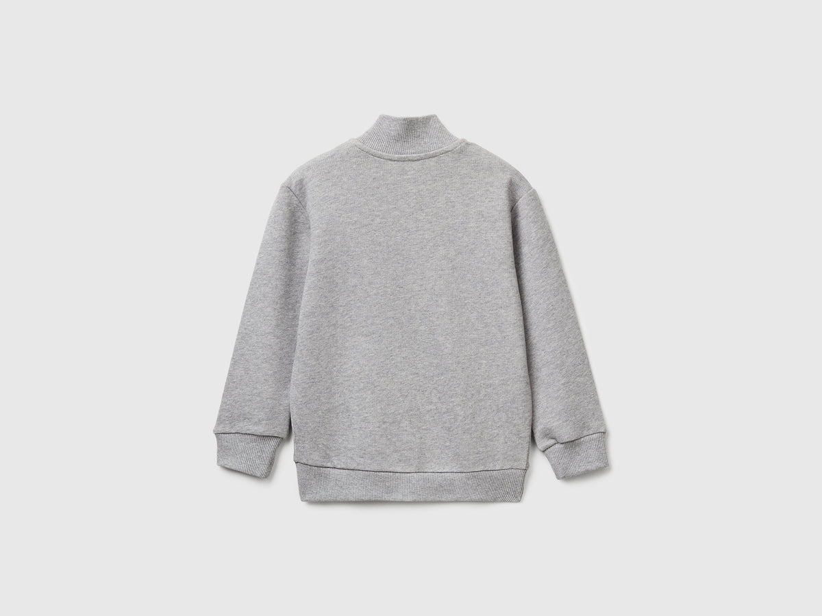 Felpa in cotone con logo
