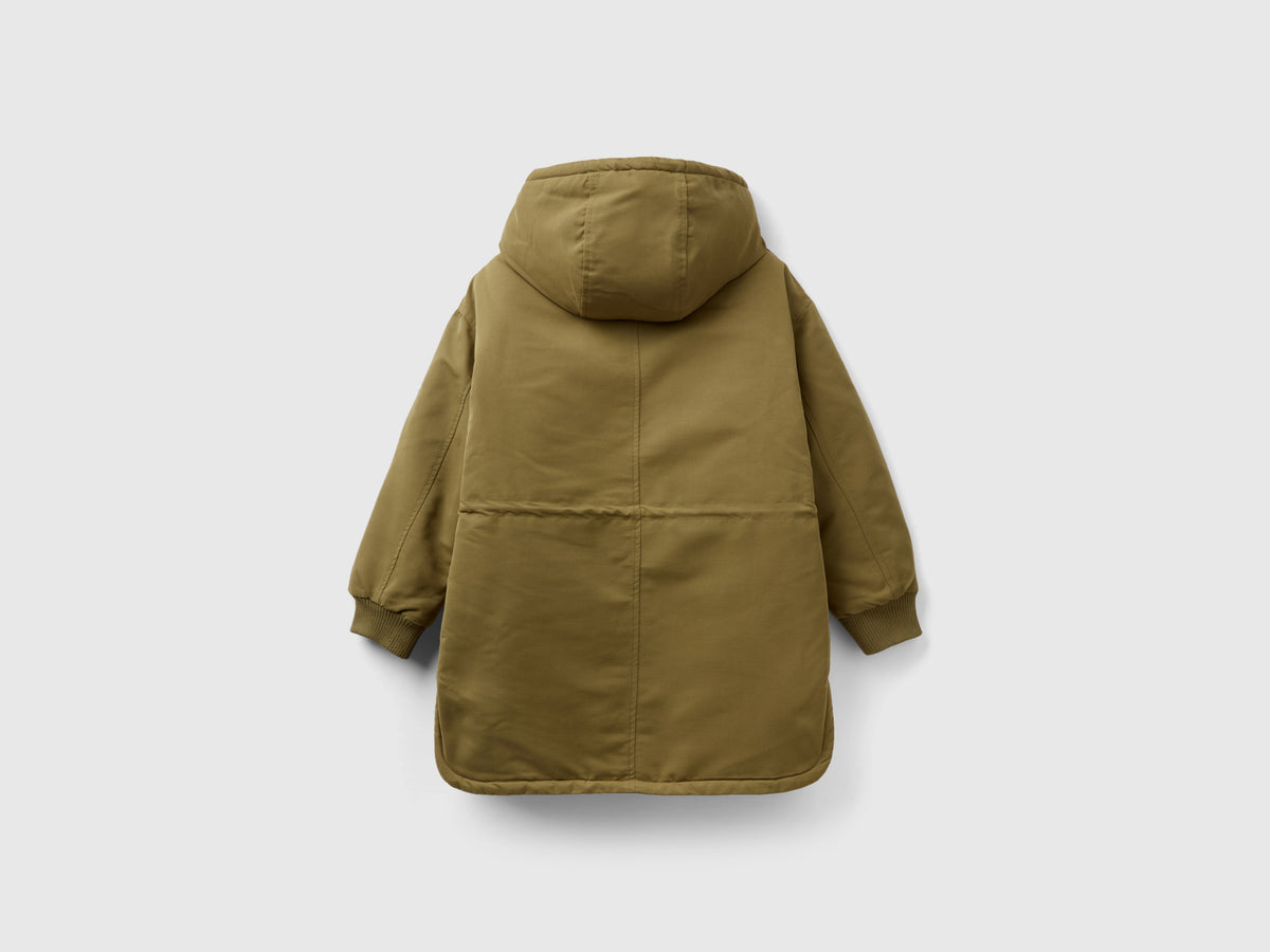 Parka imbottito con coulisse