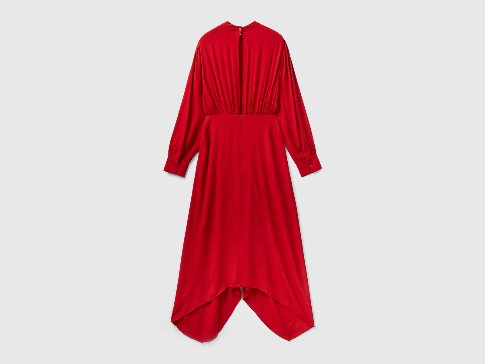 Vestito lungo 100% viscosa da donna rosso 2 | Benetton Outlet