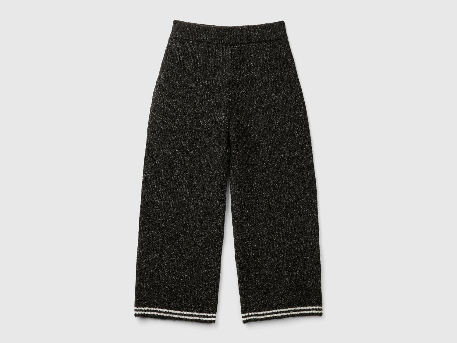 Knitted trousers da bambina nero | Benetton Outlet
