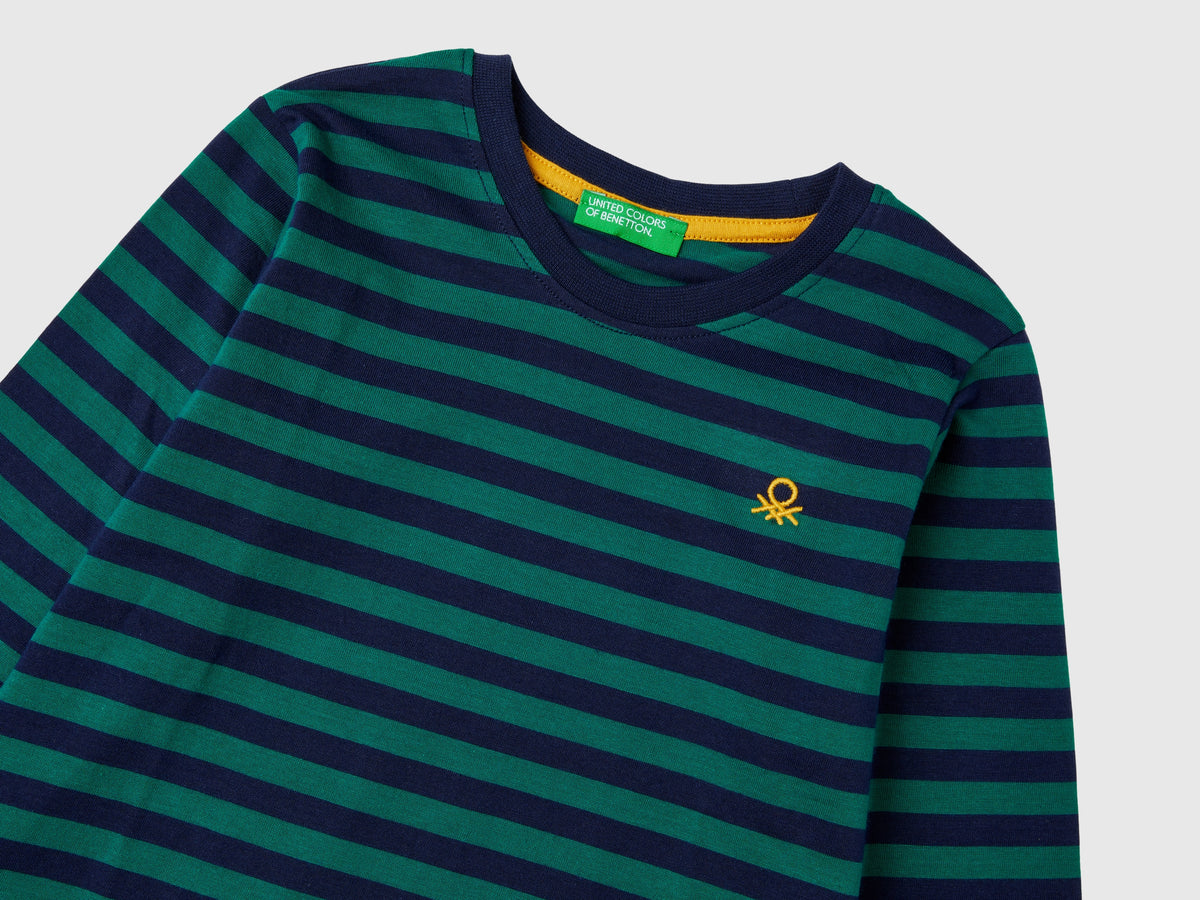 T-shirt a righe 100% cotone