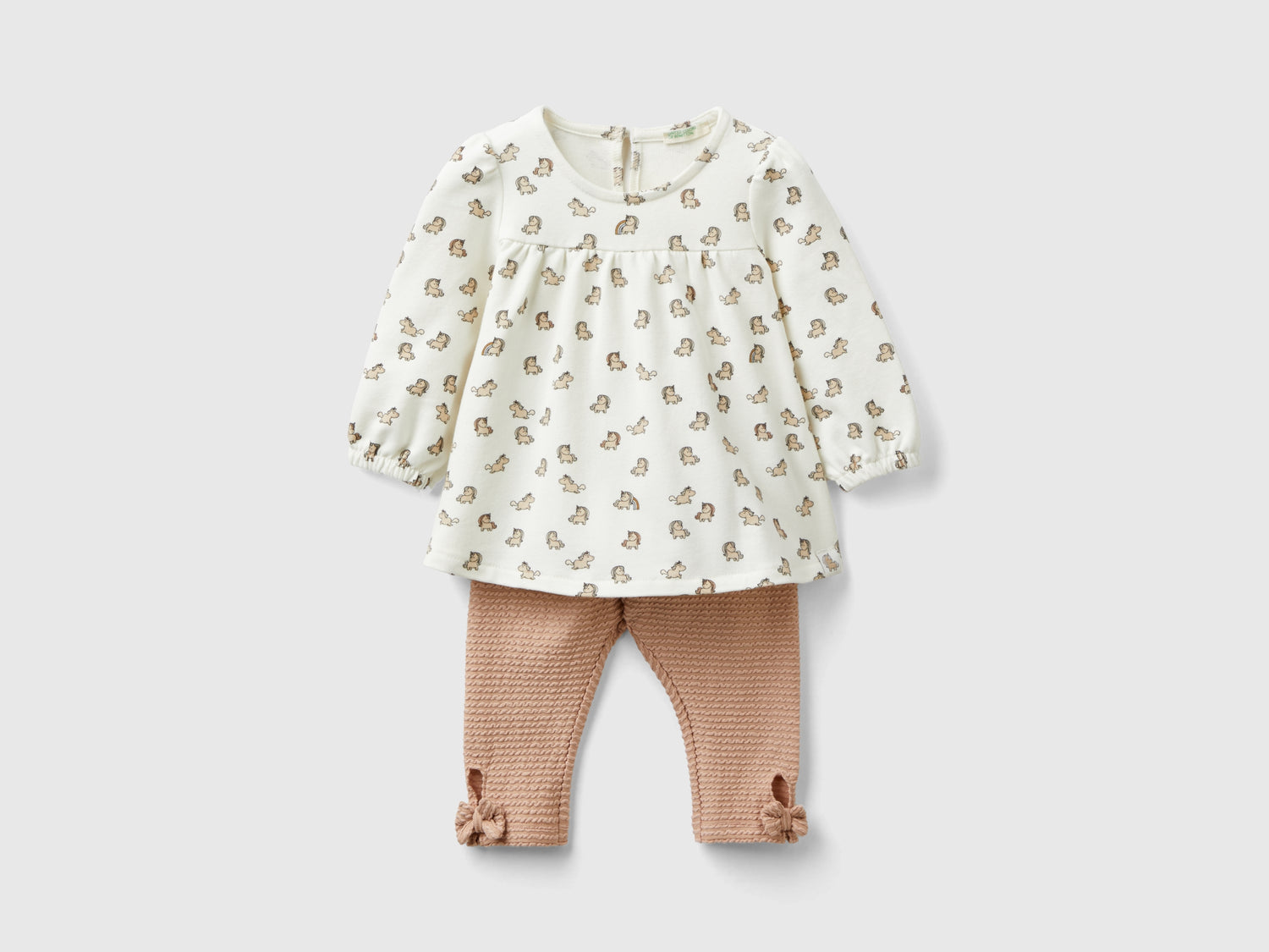 Completo t-shirt e leggings da neonato multi-color | Benetton Outlet