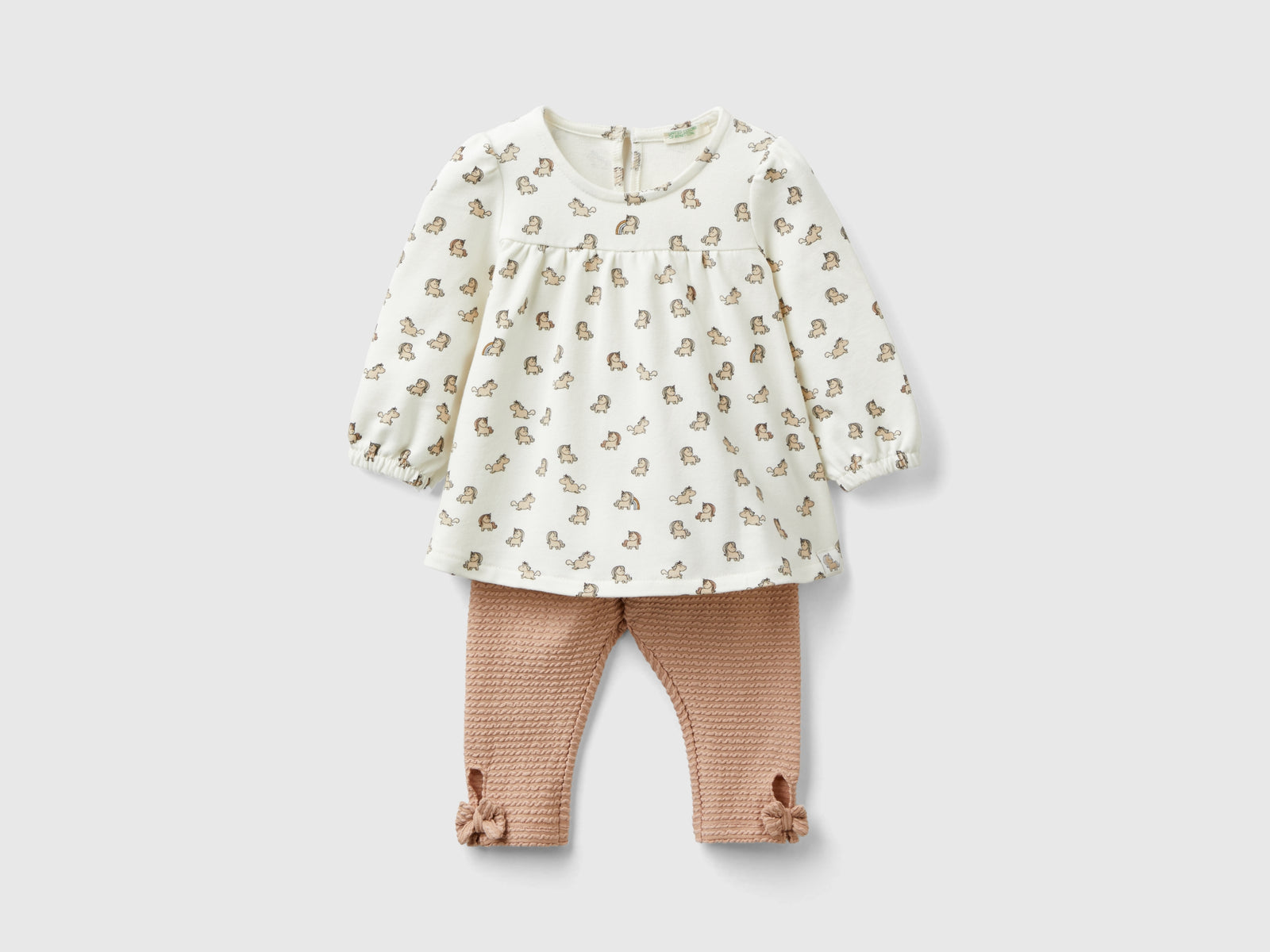 Completo t-shirt e leggings da neonato multi-color | Benetton Outlet
