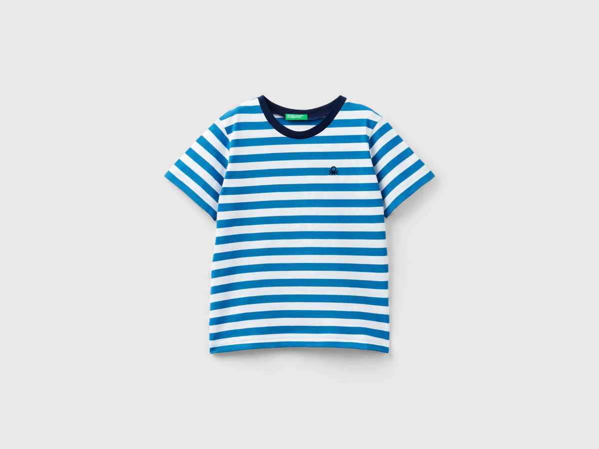 Maglietta a righe 100% cotone