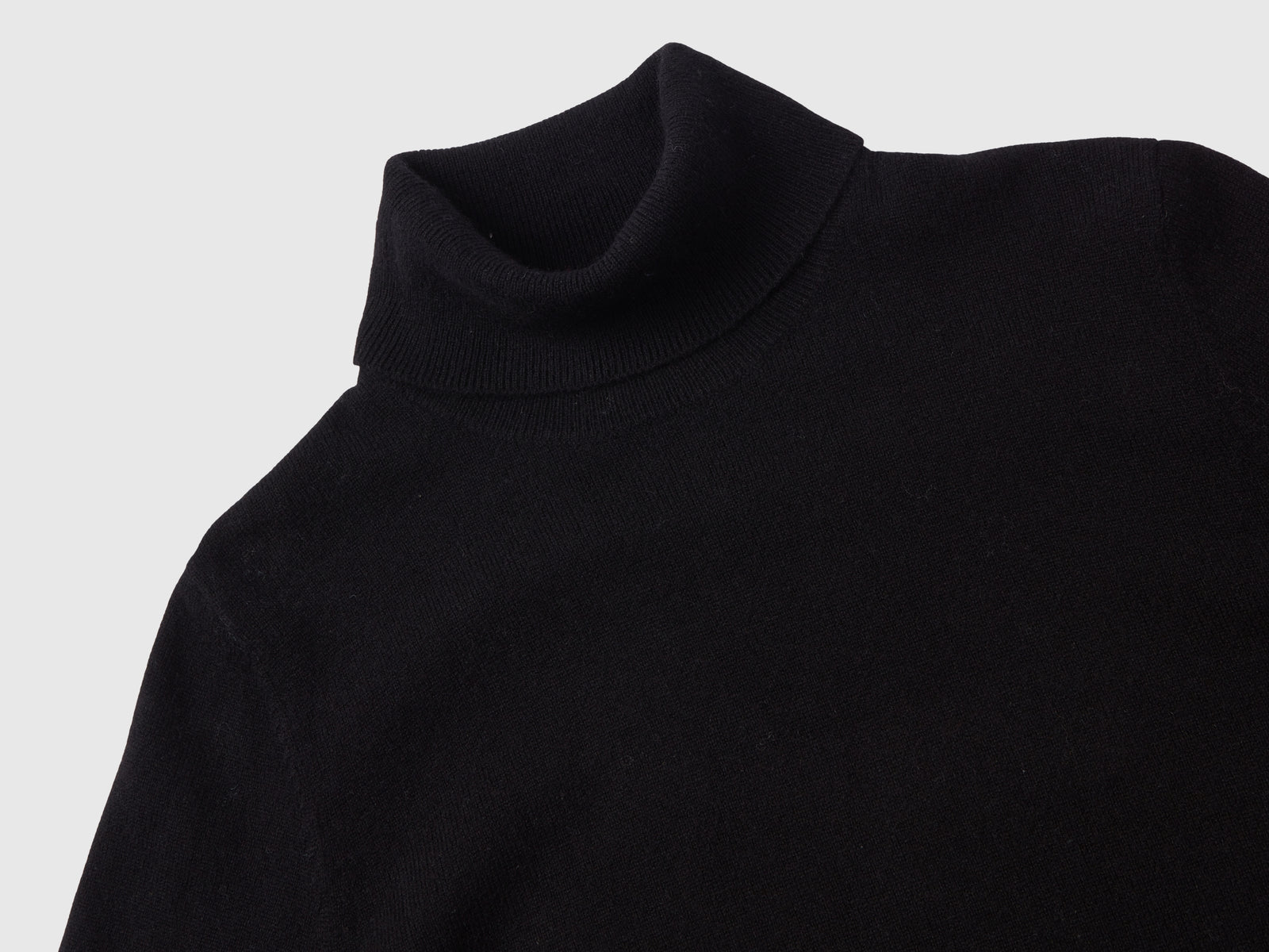 Dolcevita in puro cashmere da donna nero 3 | Benetton Outlet