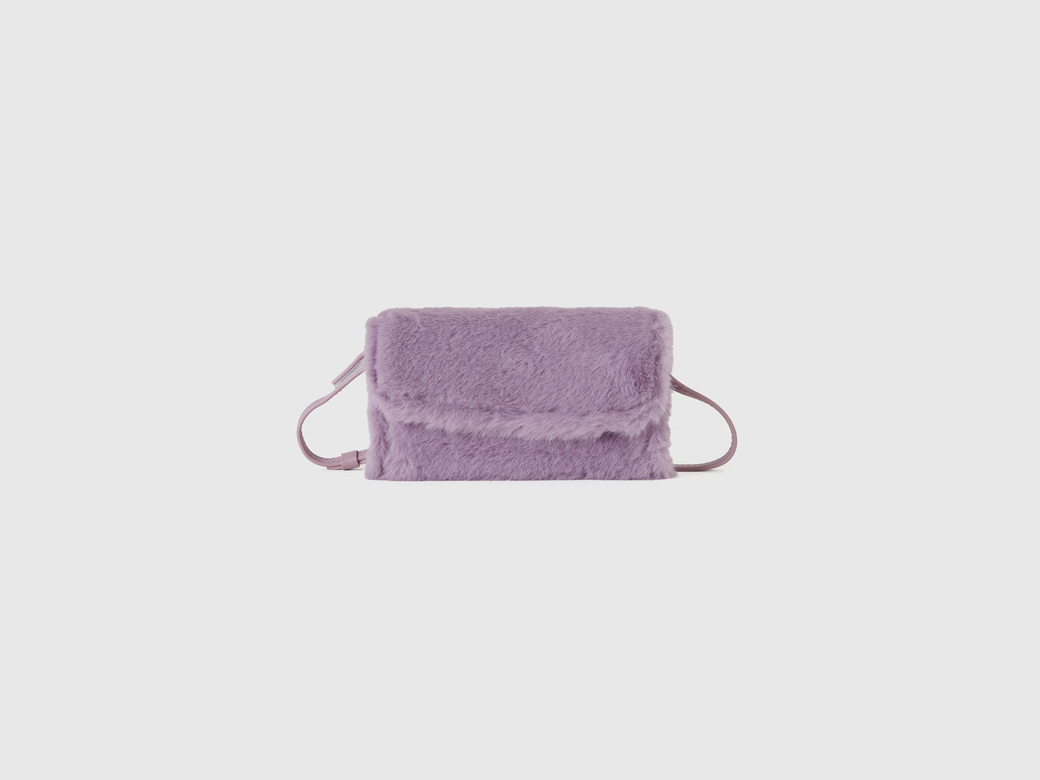 Borsa in pelliccetta sintetica da bambina malva | Benetton Outlet