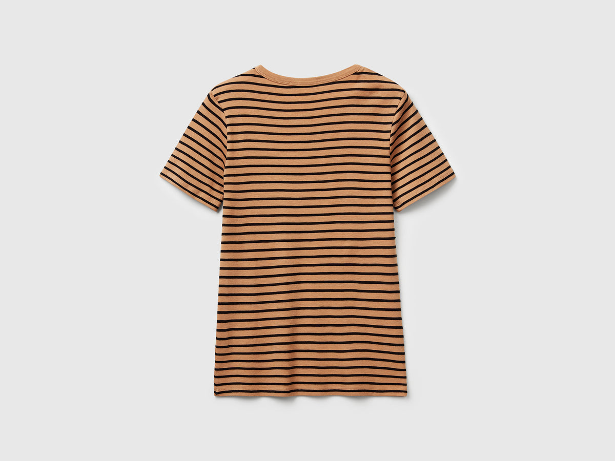 T-shirt girocollo a righe