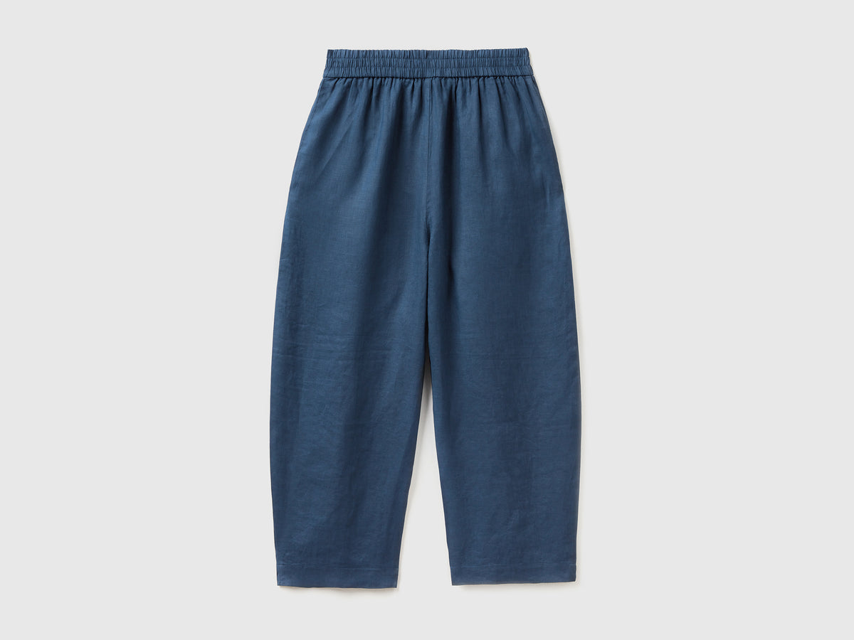 Pantaloni morbidi in puro lino