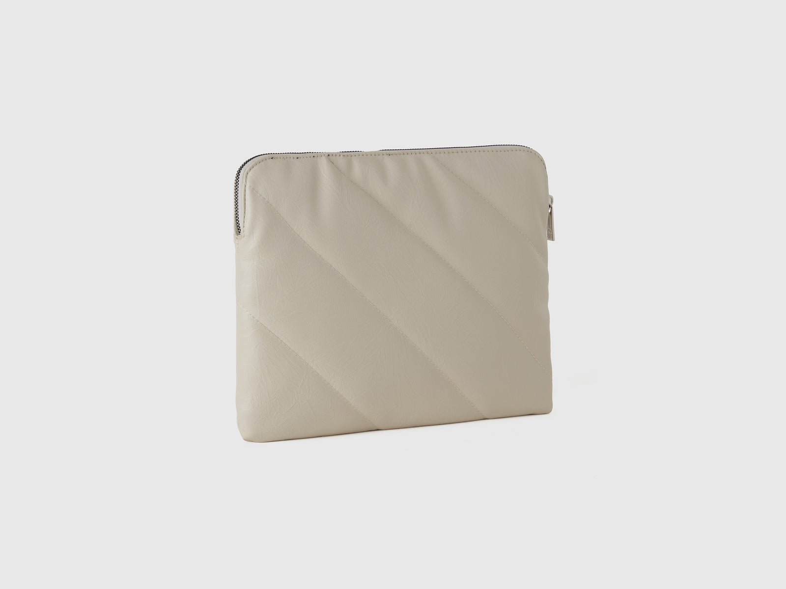 Custodia tablet in tessuto spalmato da donna bianco panna 2 | Benetton Outlet