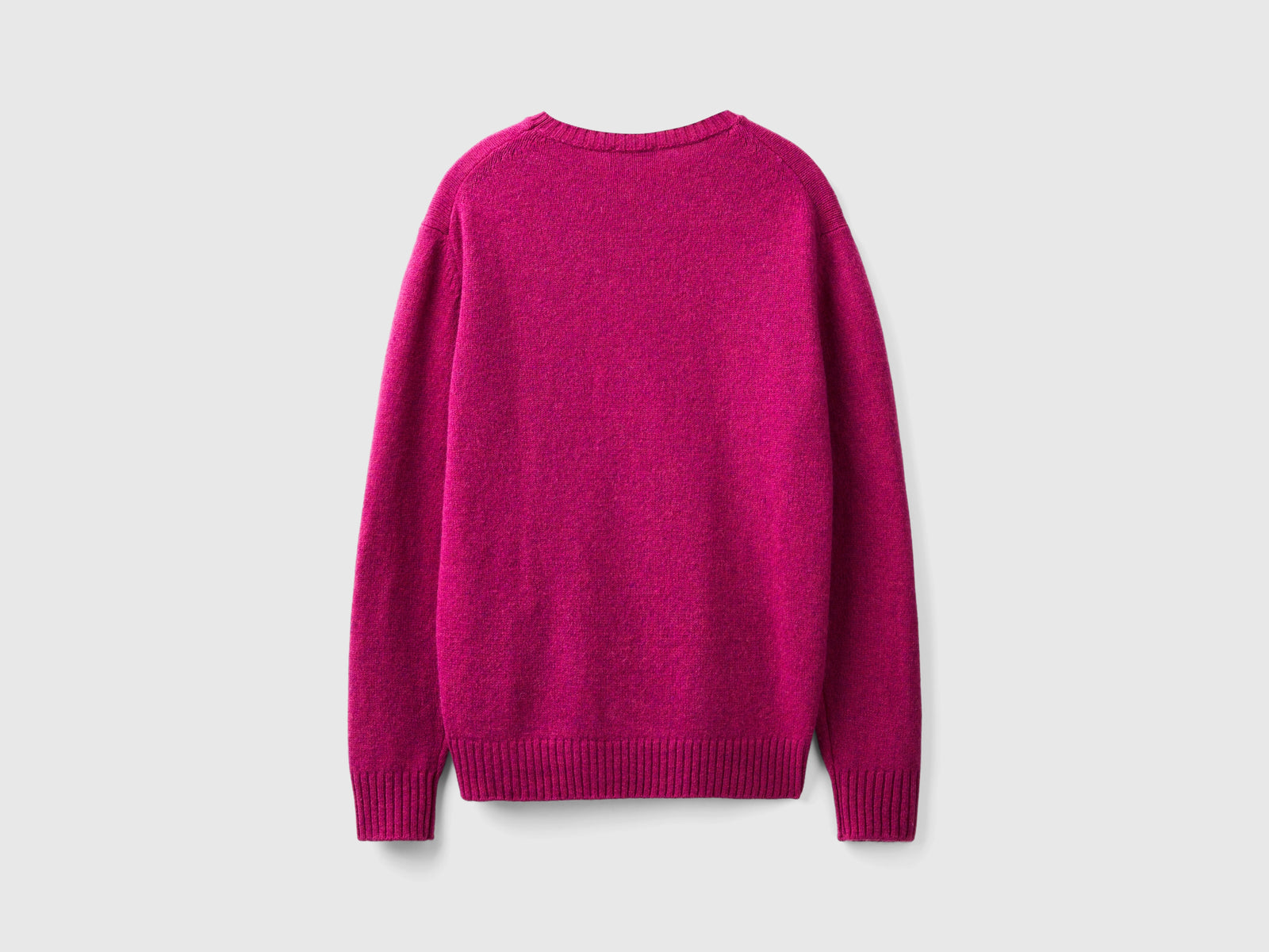Maglia in lana Shetland da uomo fucsia 2 | Benetton Outlet