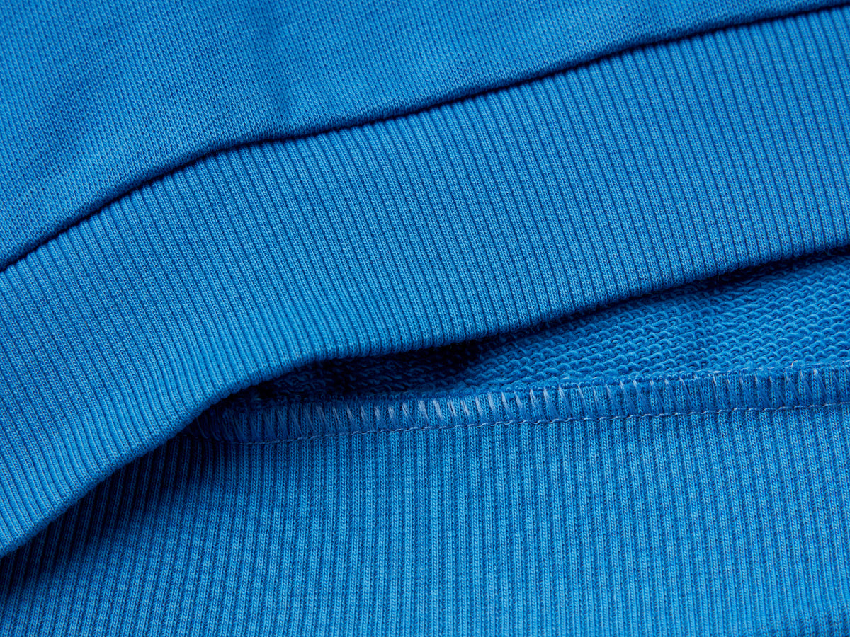 Felpa color block in cotone bio