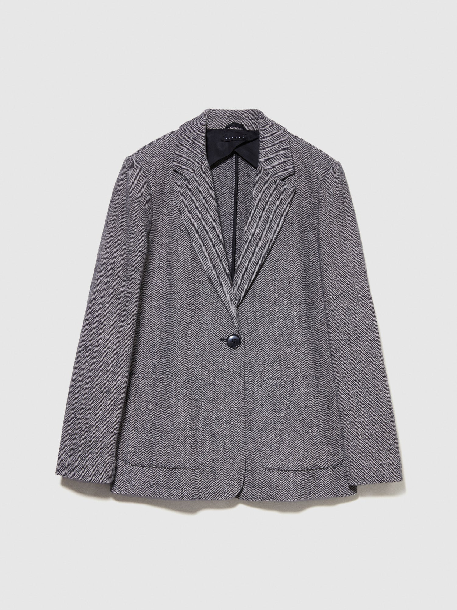 Blazer in misto lana da donna grigio | Sisley Outlet