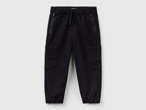 Joggers cargo in cotone stretch
