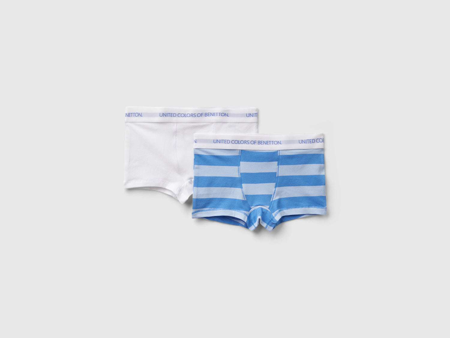 Due boxer in cotone bio stretch da bambino multi-color | Benetton Outlet