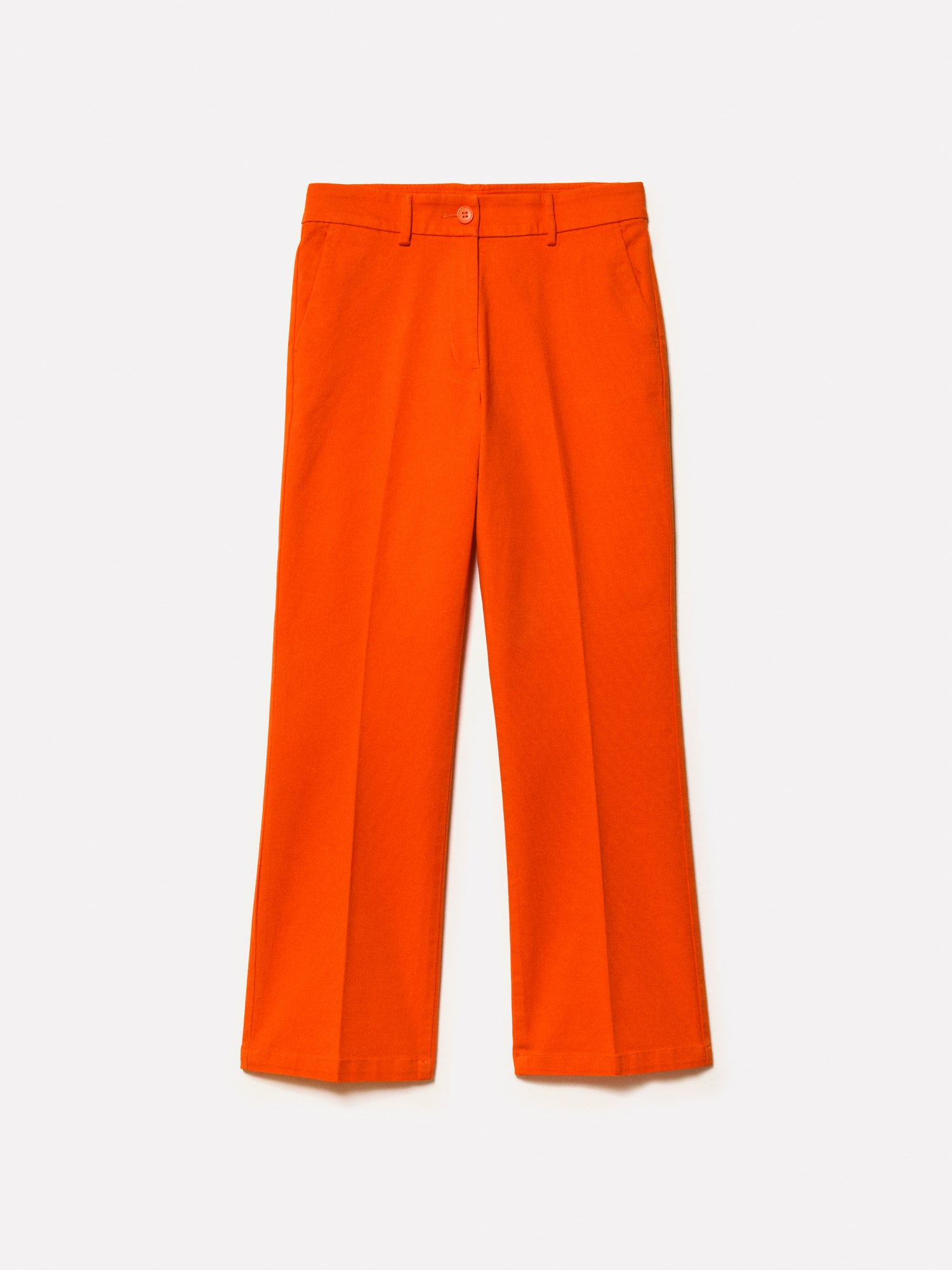 Red flare fit trousers da donna arancione | Sisley Outlet