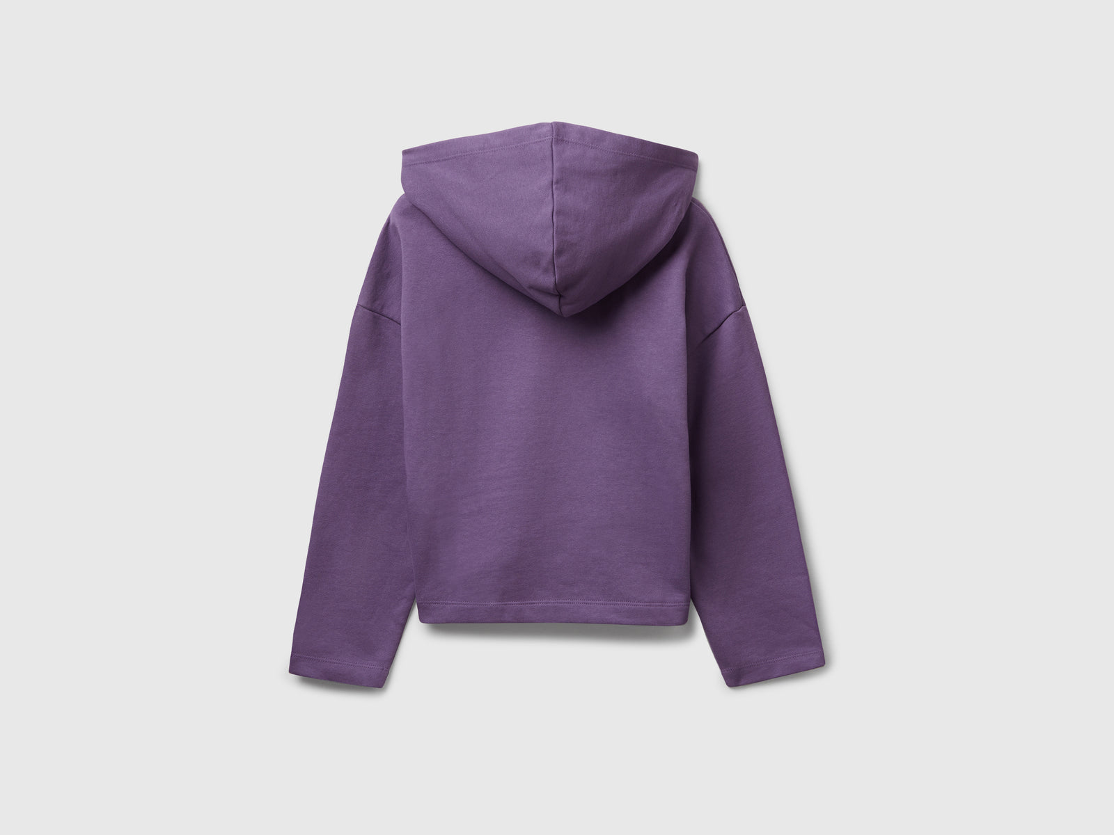 Felpa con stampa slogan da bambina viola 2 | Benetton Outlet