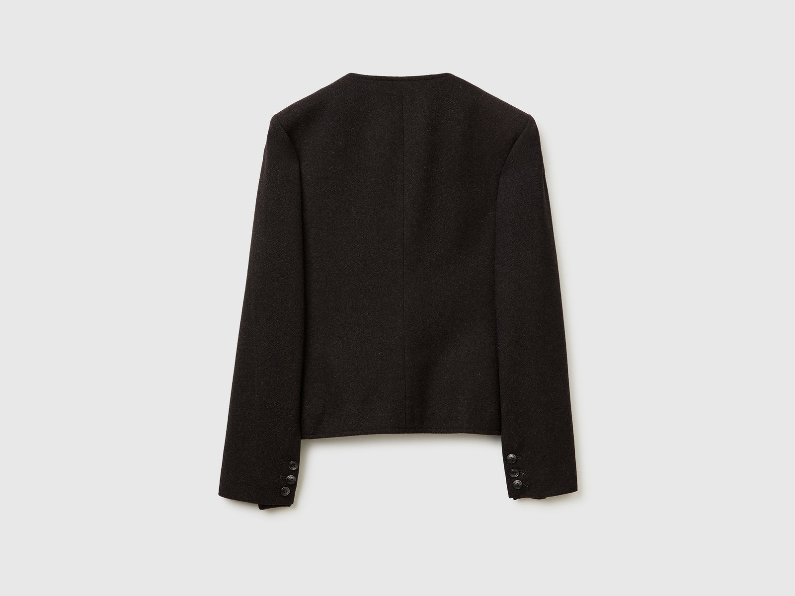 Giacca in misto lana da donna marrone scuro 2 | Benetton Outlet