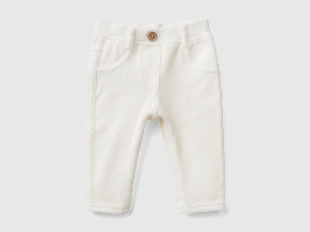 Pantaloni in ciniglia stretch