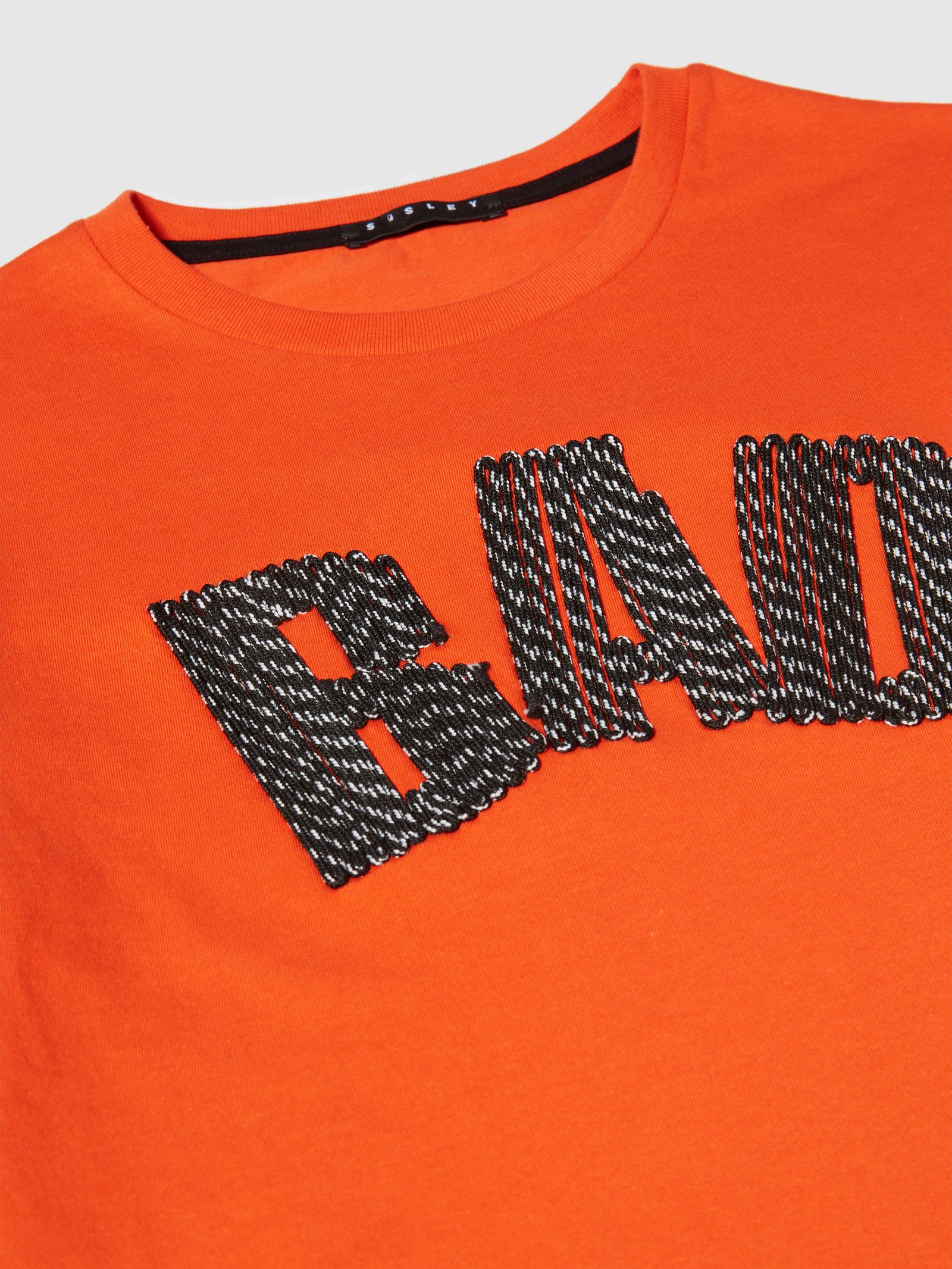 T-shirt con ricamo da bambino arancione 2 | Sisley young Outlet