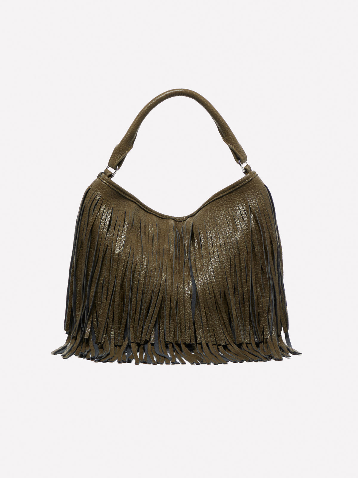 Borsa a spalla con frange
