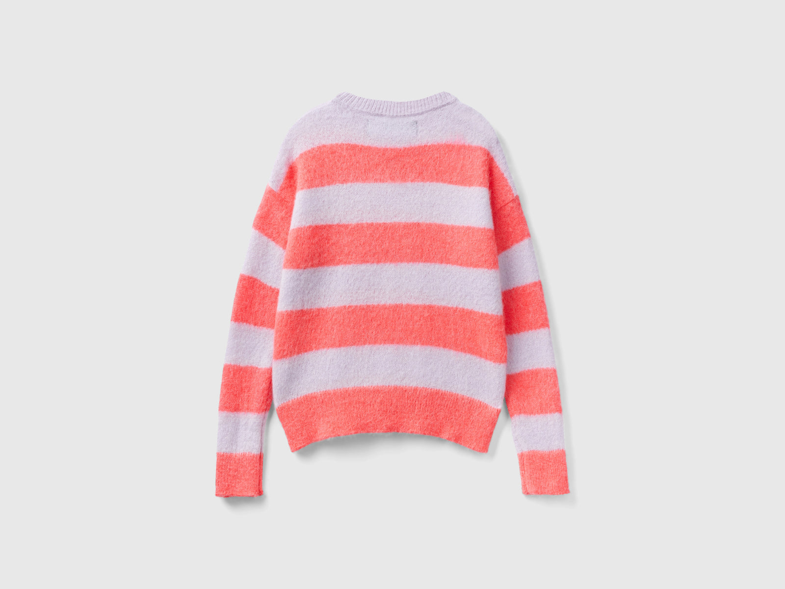 Maglia a righe in misto alpaca da donna arancione 2 | Benetton Outlet