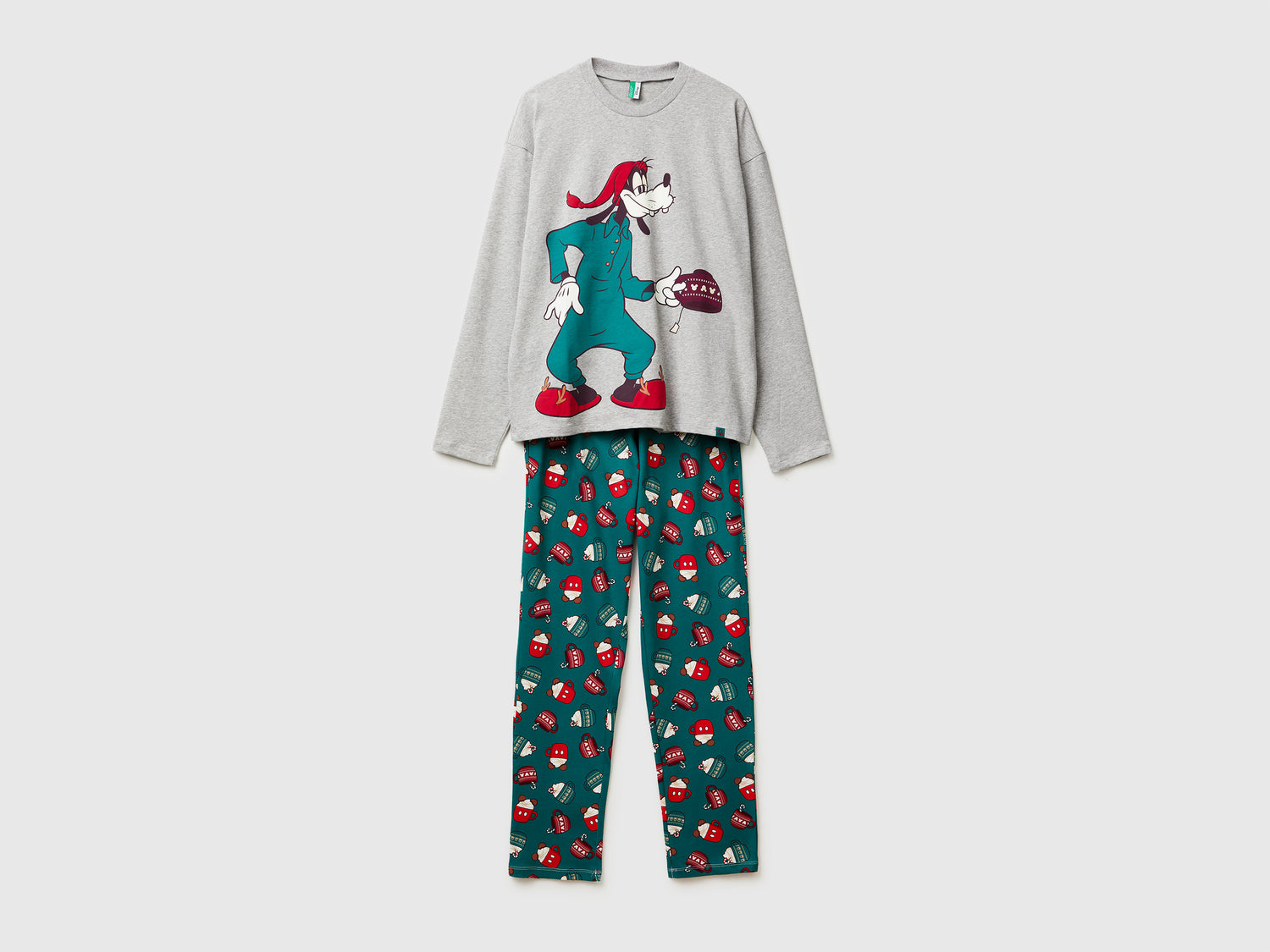 Pigiama natalizio Pippo ©Disney da uomo grigio chiaro | Benetton Outlet