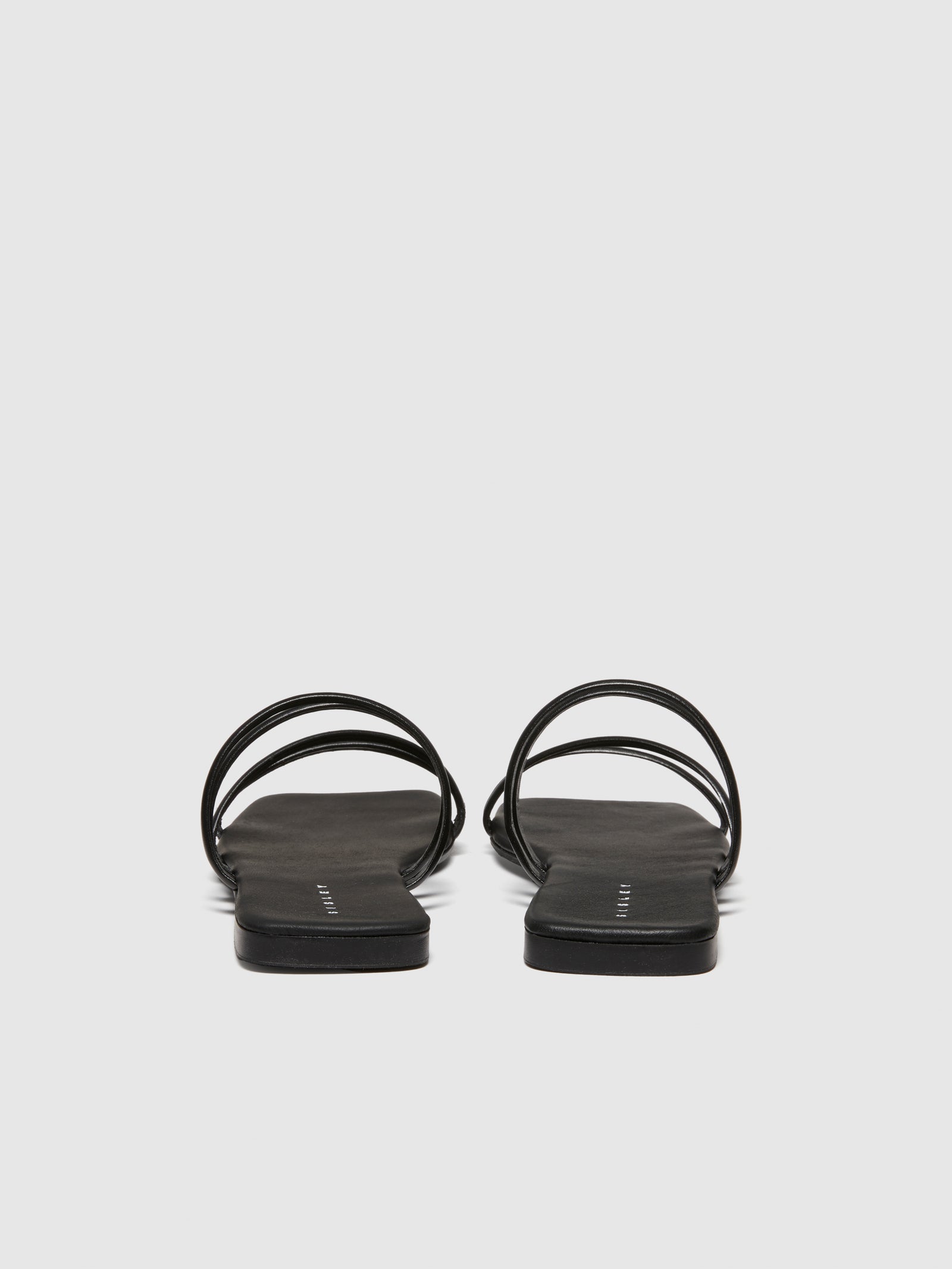 Sandali bassi con fascette da donna nero 2 | Sisley Outlet