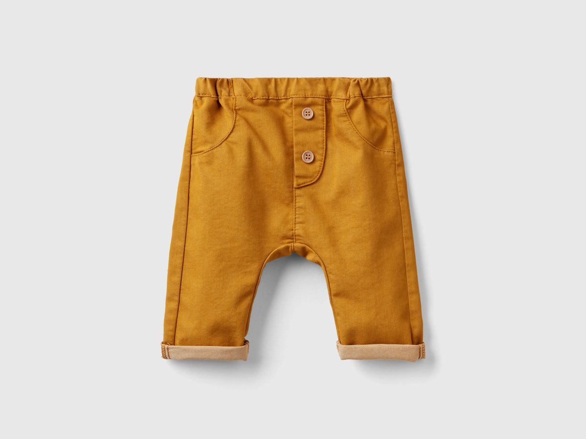 Pantaloni in misto cotone stretch