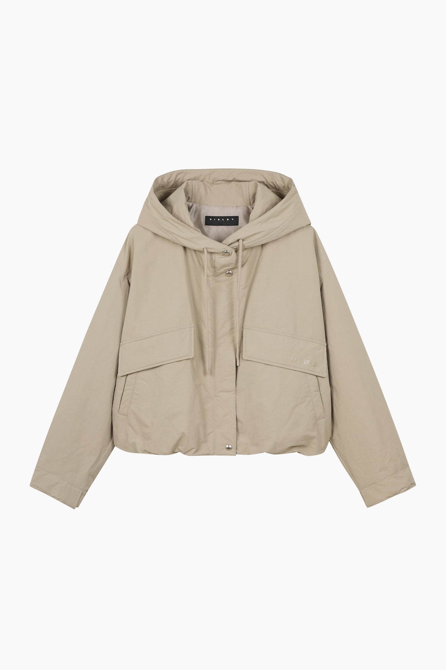 Giubbotto over con cappuccio da donna beige | Sisley Outlet
