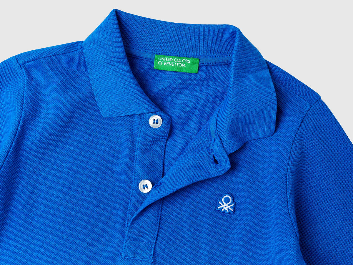 Polo manica lunga in cotone biologico
