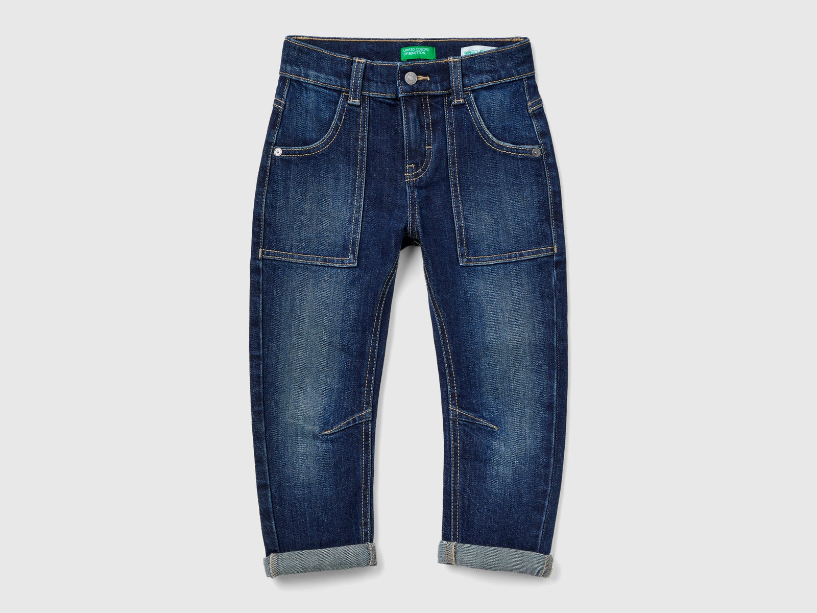 Jeans carrot fit da bimbo blu scuro | Benetton Outlet
