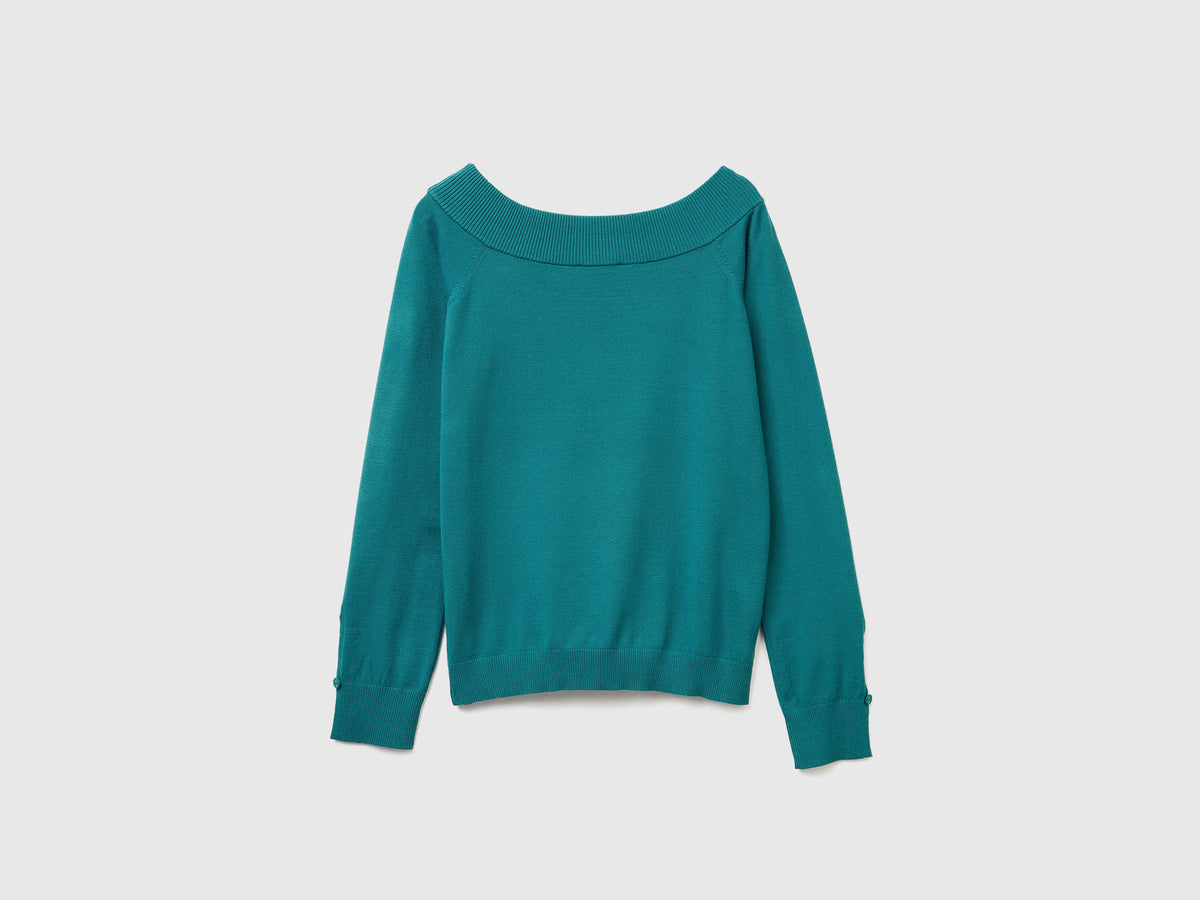 Maglia con scollo bardot