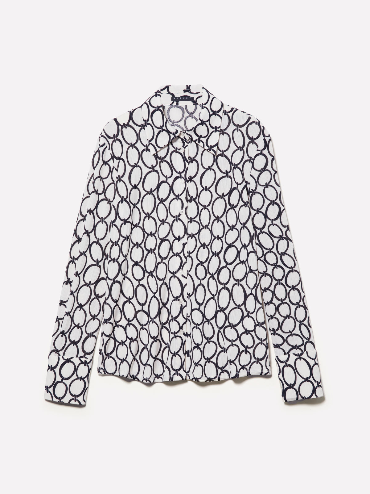 Camicia a costine stampata