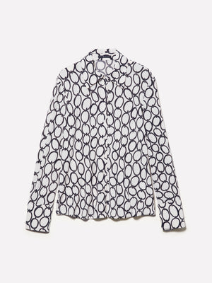 Camicia a costine stampata
