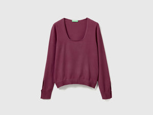 Maglia con scollo quadrato