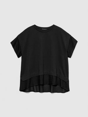 T-shirt con balza