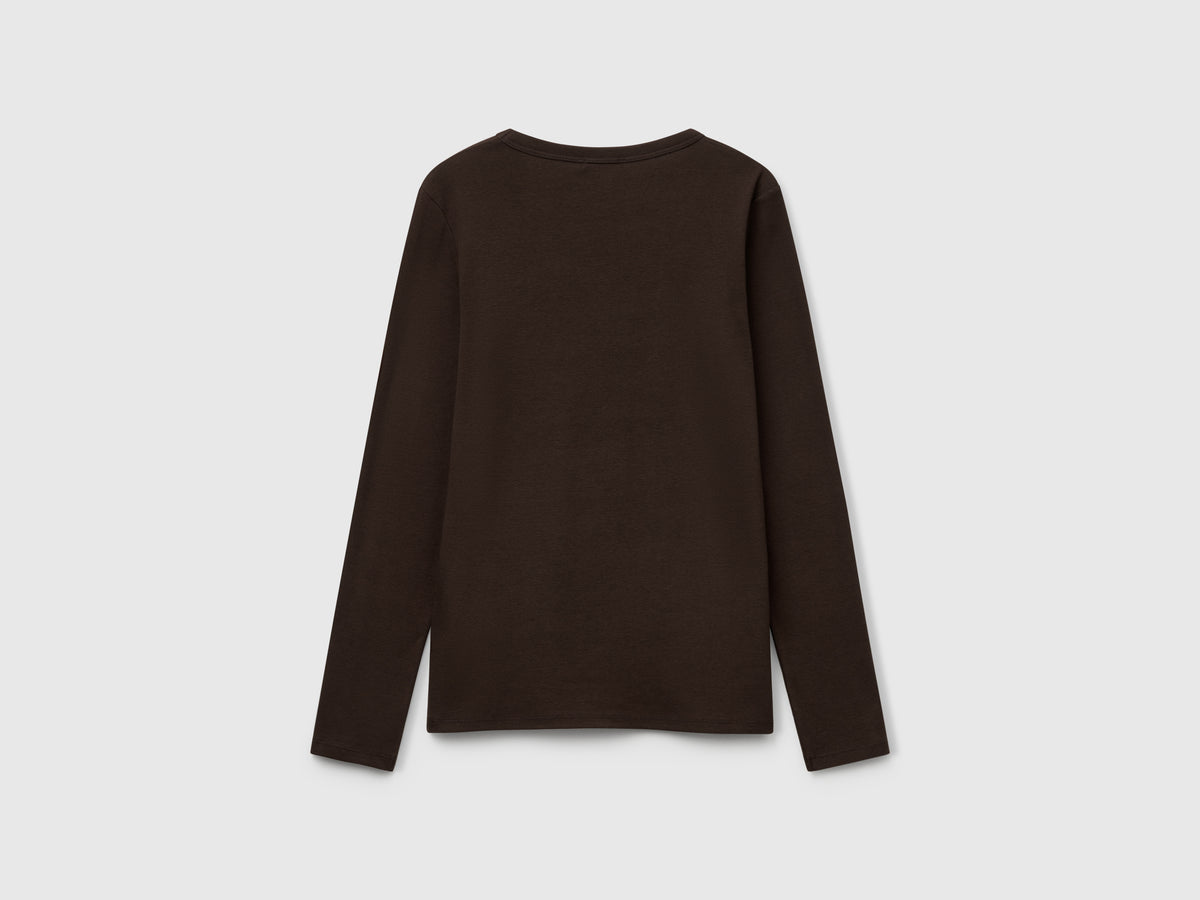 T-shirt a manica lunga 100% cotone