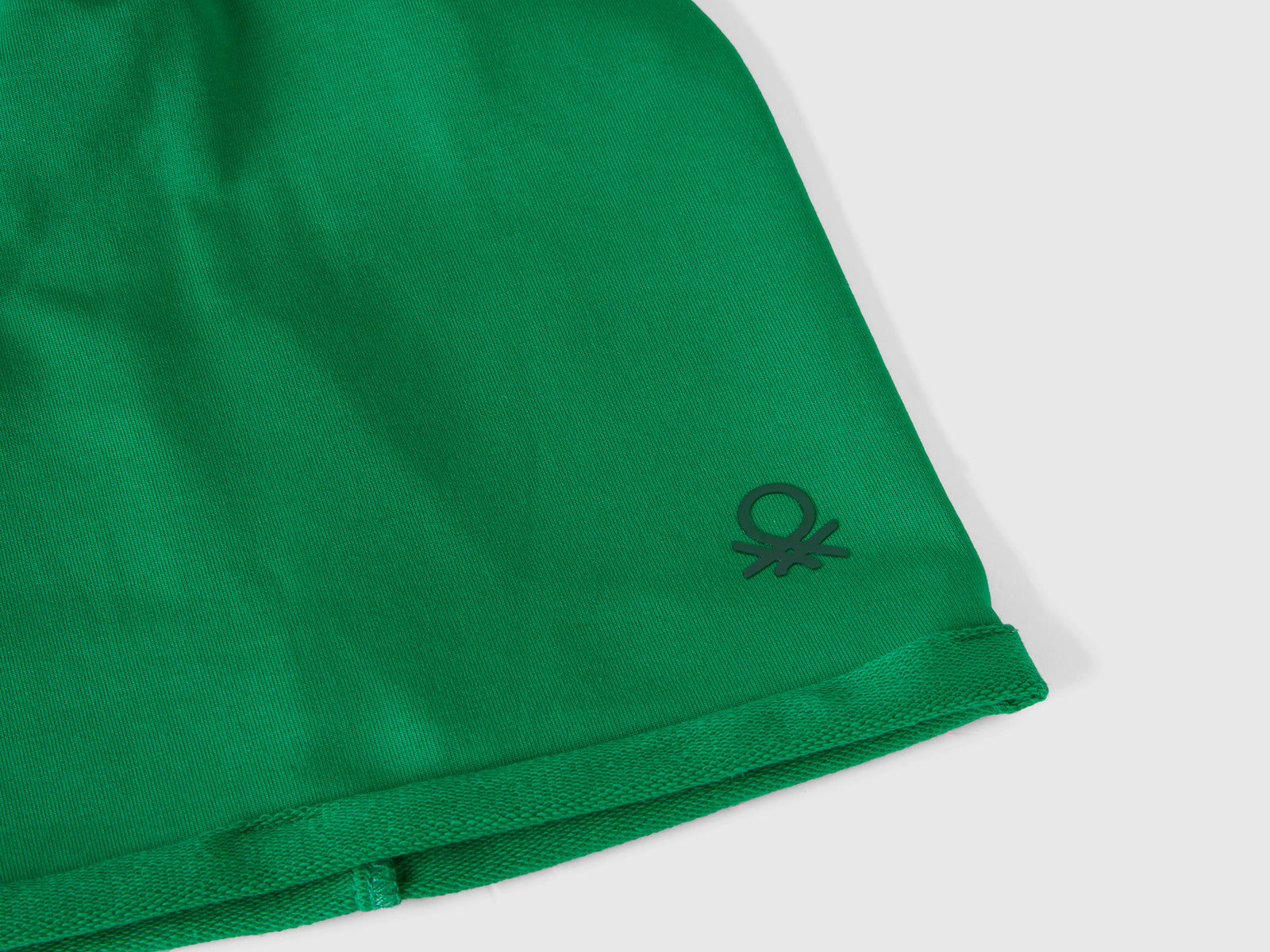 Cuffietta in cotone stretch da bambino verde 3 | Benetton Outlet