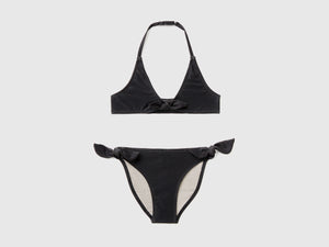Costume bikini in tessuto elasticizzato con lurex