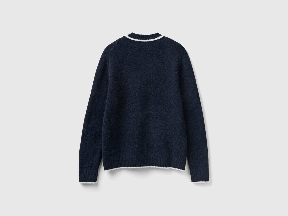 Maglia in misto lana e viscosa