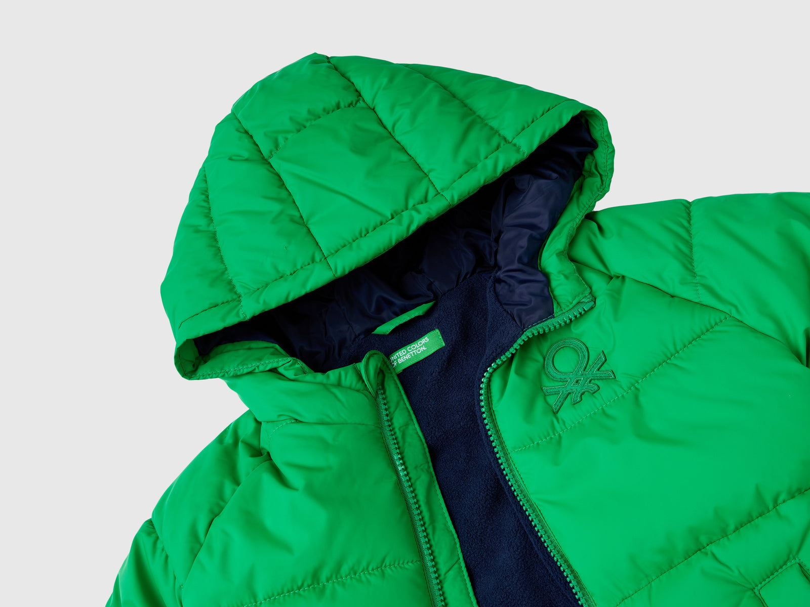 Giubbino imbottito "Rain Defender" da bimbo verde 3 | Benetton Outlet